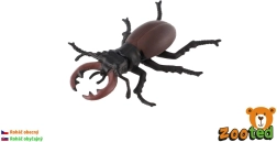 Közönséges szarvasbogár műanyag figurája, 8 cm