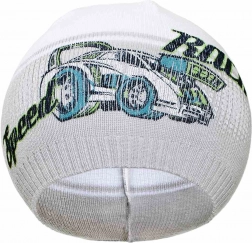 őszi gyerek sapka New Baby Racing szürke