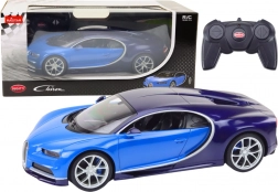 Bugatti Chiron távirányítható autó modell 1:14 méretarány kék