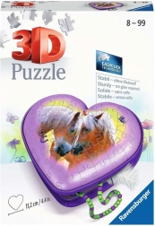 Ravensburger 3D puzzle szív Ló – ékszerdoboz 54 darab