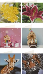 Gyémántfestés – üdvözlőkártya 13 × 13 cm (2 darabos készlet)