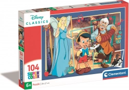 CLEMENTONI Disney Pinocchio puzzle, 104 darab
