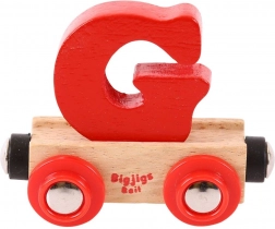 Bigjigs Rail fa kocsika - G betű