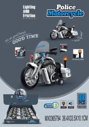 Rendőrmotor fény- és hangeffektekkel