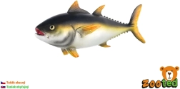 Közönséges tonhal műanyag figurája, 12 cm