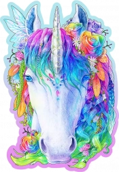 Fa puzzle – stílusos egyszarvú, 150 darab WOODEN CITY