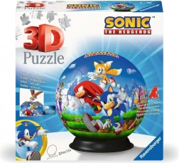 3D puzzle gömb Sonic 72 darabbal a Ravensburgertől