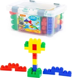 Építőkészlet bőröndben – 54 darab