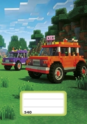 A5-ös vonalvezetés nélküli füzet Autós motívum