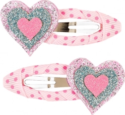 Hajcsatok szívecskékkel - 2 db