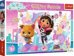 Világító puzzle Gabby varázsháza a barátokkal, 100 darab