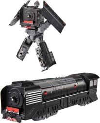 Fém robot átalakítható mozdony fekete