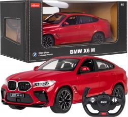 Rastar BMW X6 M 1:14 RC autó távirányítóval 2,4 GHz – Piros