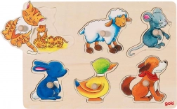 Fa beillesztő kirakó – anya és kicsinye