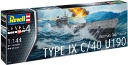 Műanyag modell német tengeralattjáróból T.IX C/40 1/144