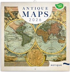 Jegyzetnaptár Régi térképek 2026