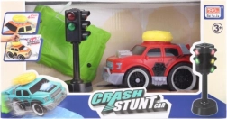 Elemes versenyautó jelzőlámpával