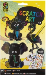 Kreatív kaparós állatka készlet