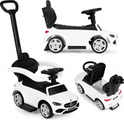 Mercedes C‑Class futóbicikli vezetőrúddal és interaktív kormánnyal – Fehér