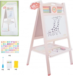 Kétoldalas fa tábla számlálóval és kiegészítőkkel