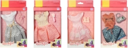 Barbie típusú babához való ruha kiegészítőkkel