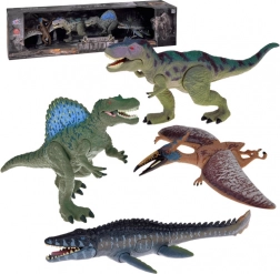 Dinoszaurusz figurakészlet 4 db – nagy, mozgatható figurák
