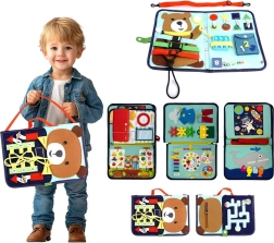 2Kids Toys érzékelést fejlesztő matatós könyv – Mackó