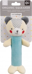 Petit Collage organikus pamutból készült sípoló csörgő mackó
