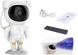 Csillagprojektoros űrhajós éjjeli lámpa