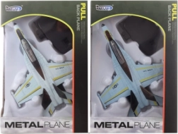 Fém repülőgép elemmel, hanggal és fényekkel