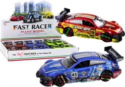 Fém sportautó 1:36 méretarányban