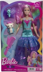 Barbie Malibu tündér baba rózsaszín hajjal és kiegészítőkkel