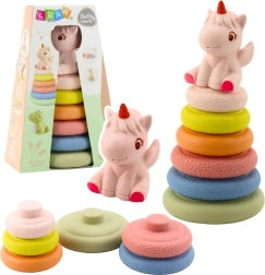 Puha szenzoros rakosgató piramis unikornis eco