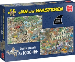 JUMBO puzzle Safari és Vihar 2x1000 darabos