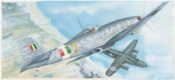 Műanyag repülőgép makett Fiat G.55 1:48