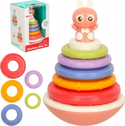 Bibi-Inn ringató játék érzékszervi fejlesztésre rózsaszín