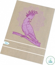 Iskolai füzet A4, sima, 20 lap, Papagáj, Papírny Brno