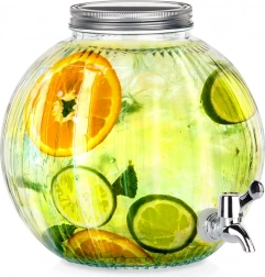 Üveg italadagoló csappal, 5,5 l