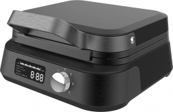 Máltec gofrisütő teljesítményszabályozással és LCD kijelzővel, 2200 W