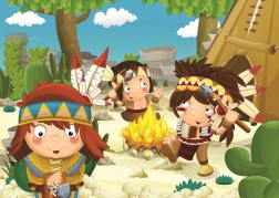 Puzzle Indiánok 50 darab