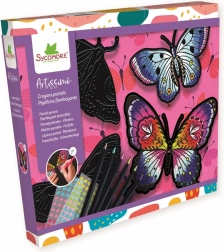 Artissimo színes lepkék – kreatív készlet ceruzákkal és strasszkövekkel
