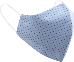 Belisima világoskék pamut védőmaszk, univerzális