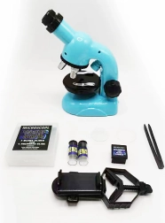 Kezdőknek szánt mikroszkóp, 21 cm, akár 1200× nagyítással