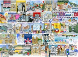 Puzzle Városok fényárban 1000 darab GIBSONS