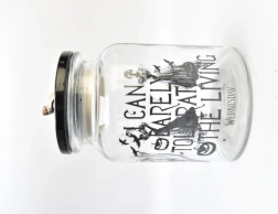 WEDNESDAY üvegcukorkás doboz tetővel