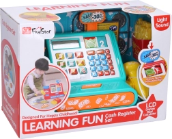 Gyermek pénztárgép számológéppel és tartozékokkal