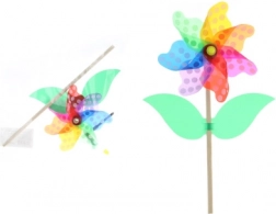 Szélforgó virág műanyag rúdon