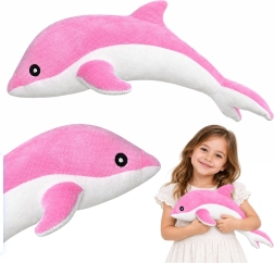 Plüss maszkot rózsaszín delfin 70 cm