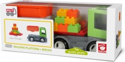 Igráček MultiGO Építőkészlet deszkával és kockákkal
