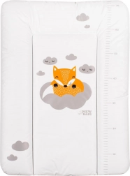 Puha pelenkázó alátét New Baby, fehér rókával, 70 × 50 cm